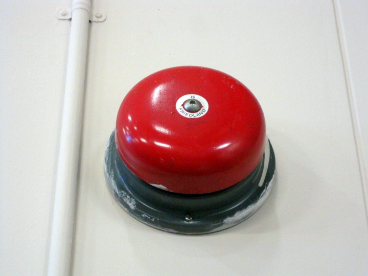 a fire alarm bell