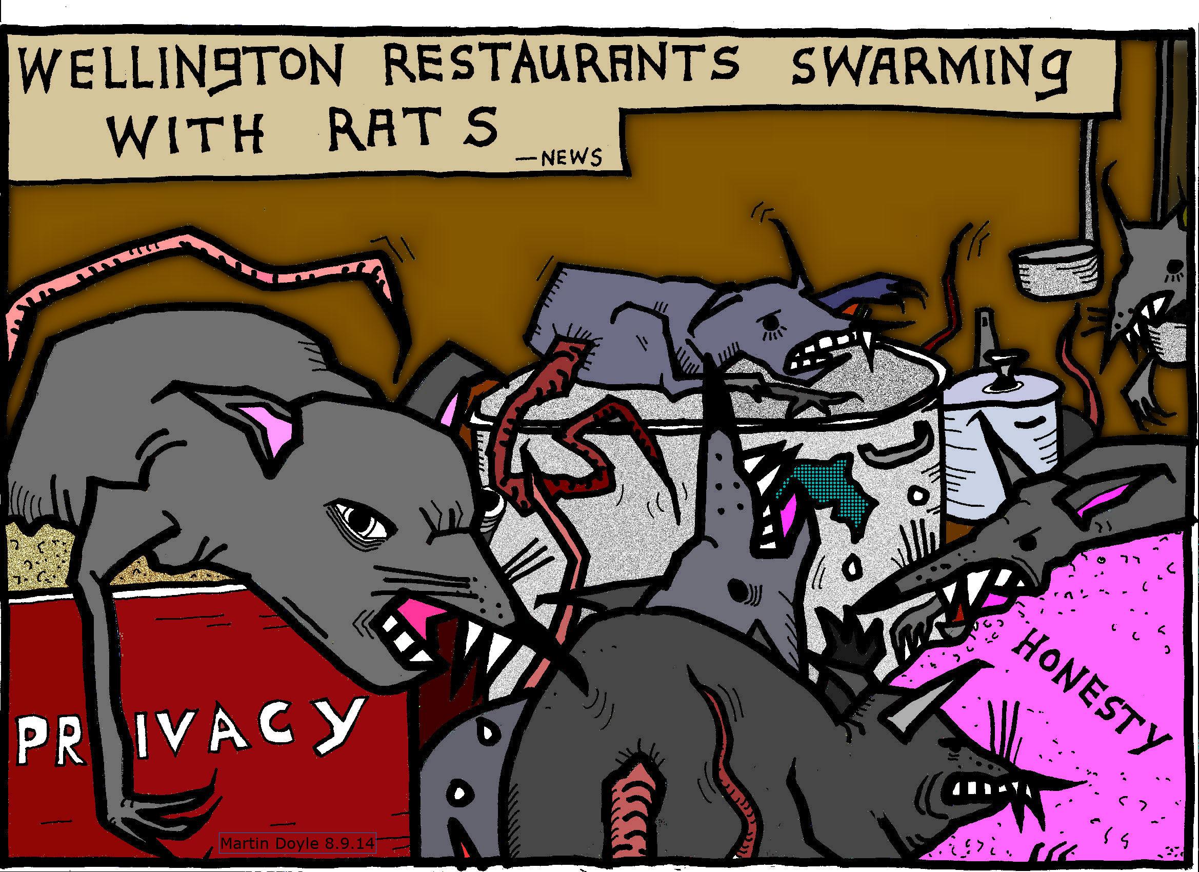 Martin Doyle Cartoon: The Rats ruining our restaurants | Scoop News